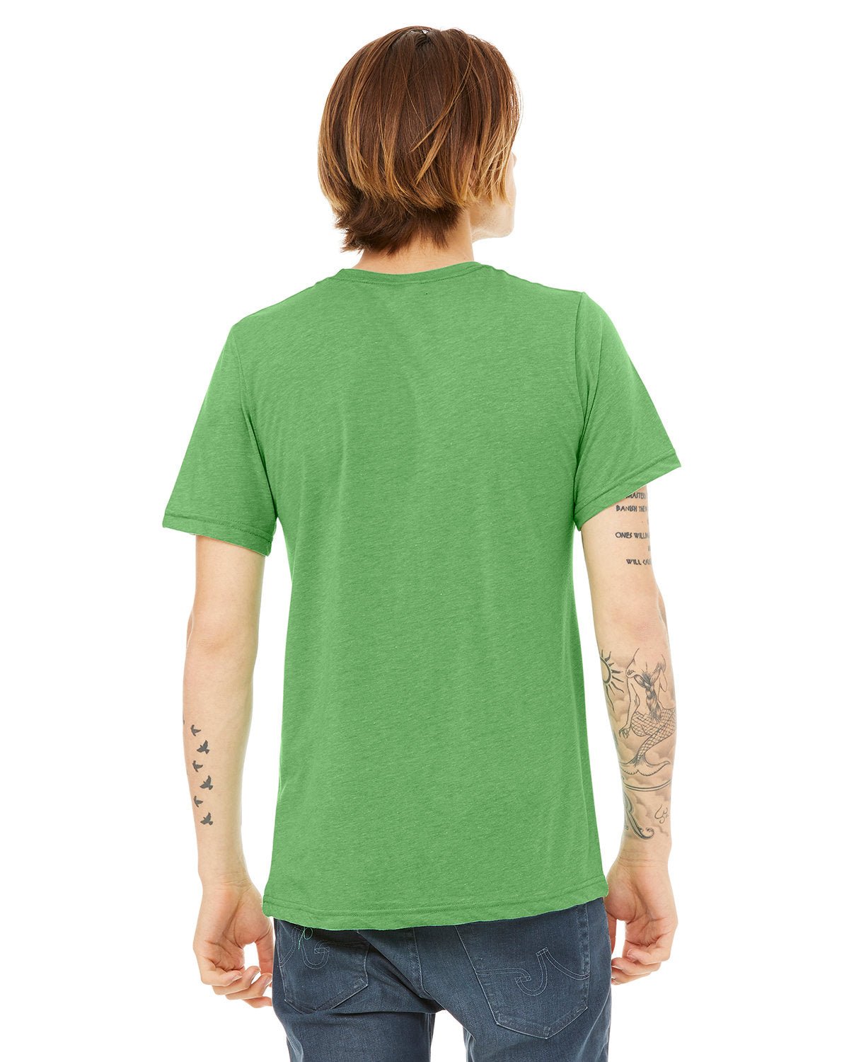 3413C-Bella + Canvas-GREEN TRIBLEND-Bella + Canvas-T-Shirts-2