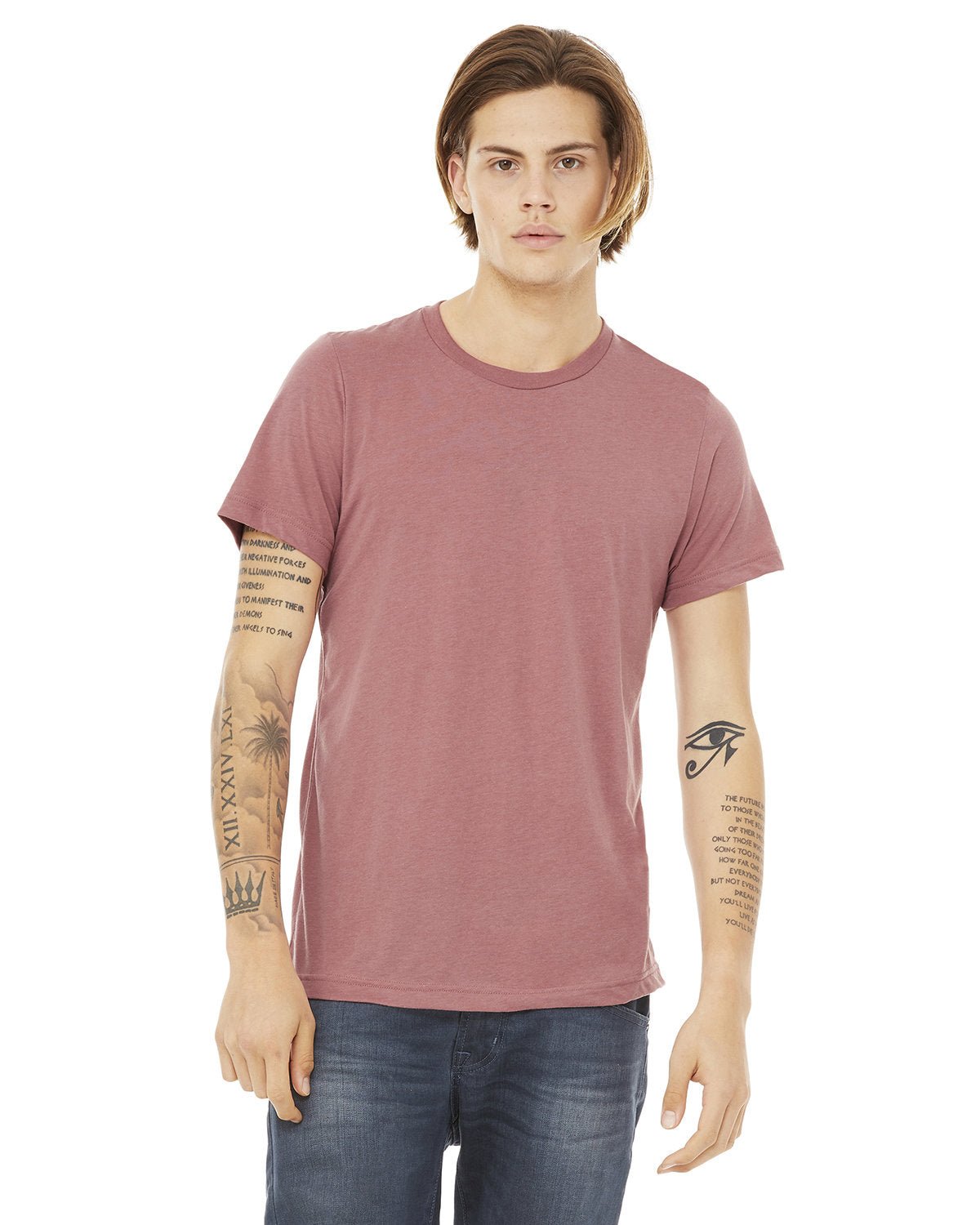 3413C-Bella + Canvas-MAUVE TRIBLEND-Bella + Canvas-T-Shirts-1