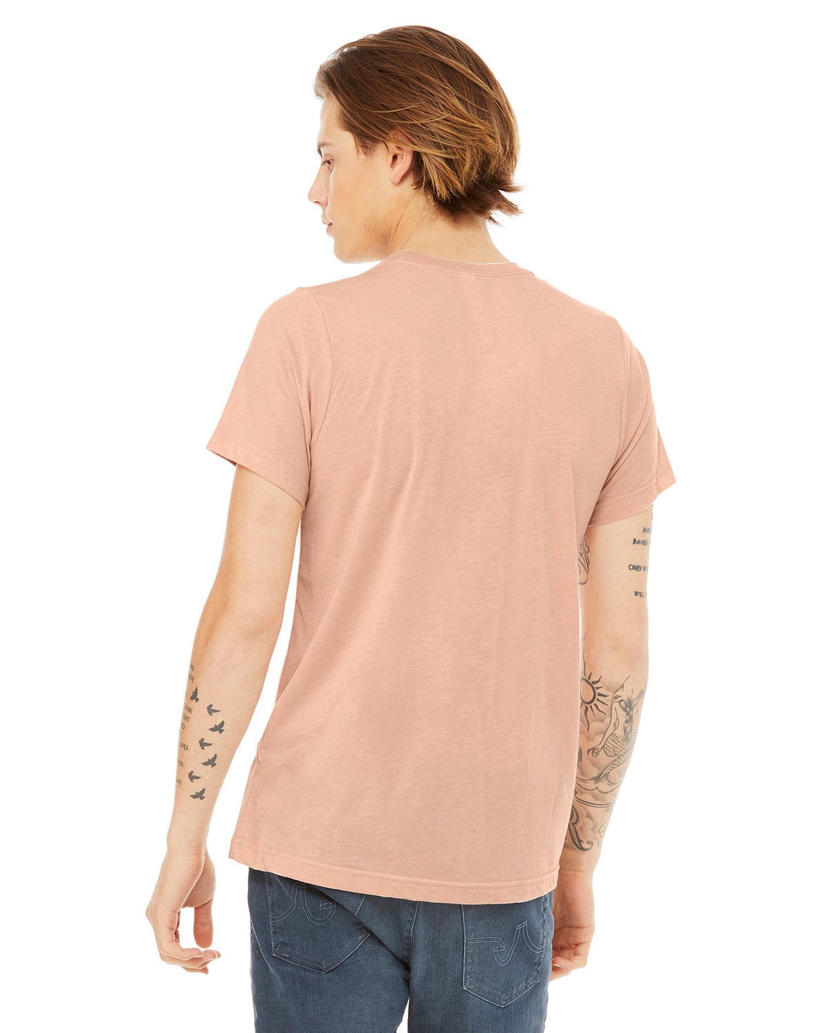 3413C-Bella + Canvas-PEACH TRIBLEND-Bella + Canvas-T-Shirts-2