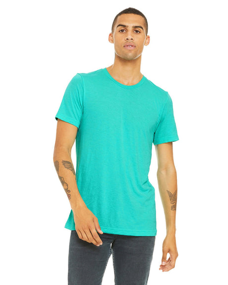 3413C-Bella + Canvas-SEA GREEN TRBLND-Bella + Canvas-T-Shirts-1