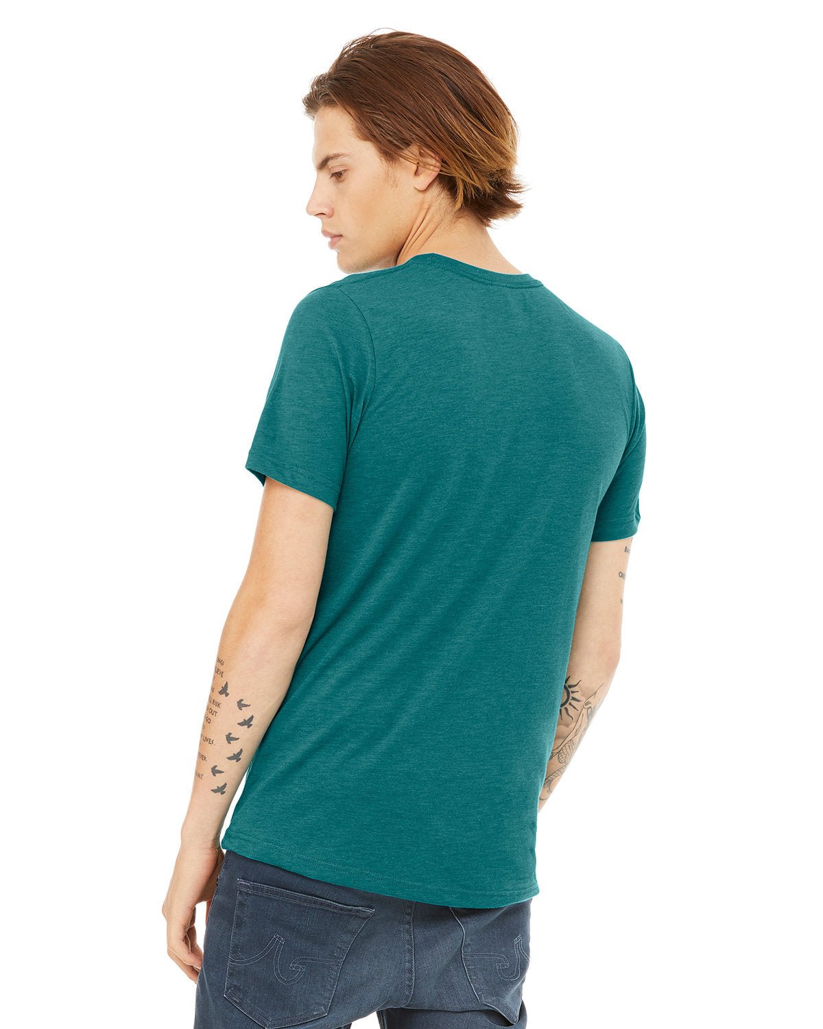 3413C-Bella + Canvas-TEAL TRIBLEND-Bella + Canvas-T-Shirts-2