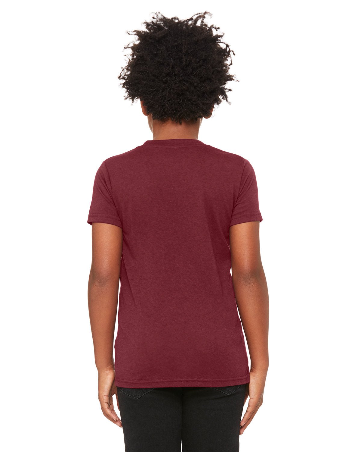 3413Y-Bella + Canvas-MAROON TRIBLEND-Bella + Canvas-T-Shirts-2