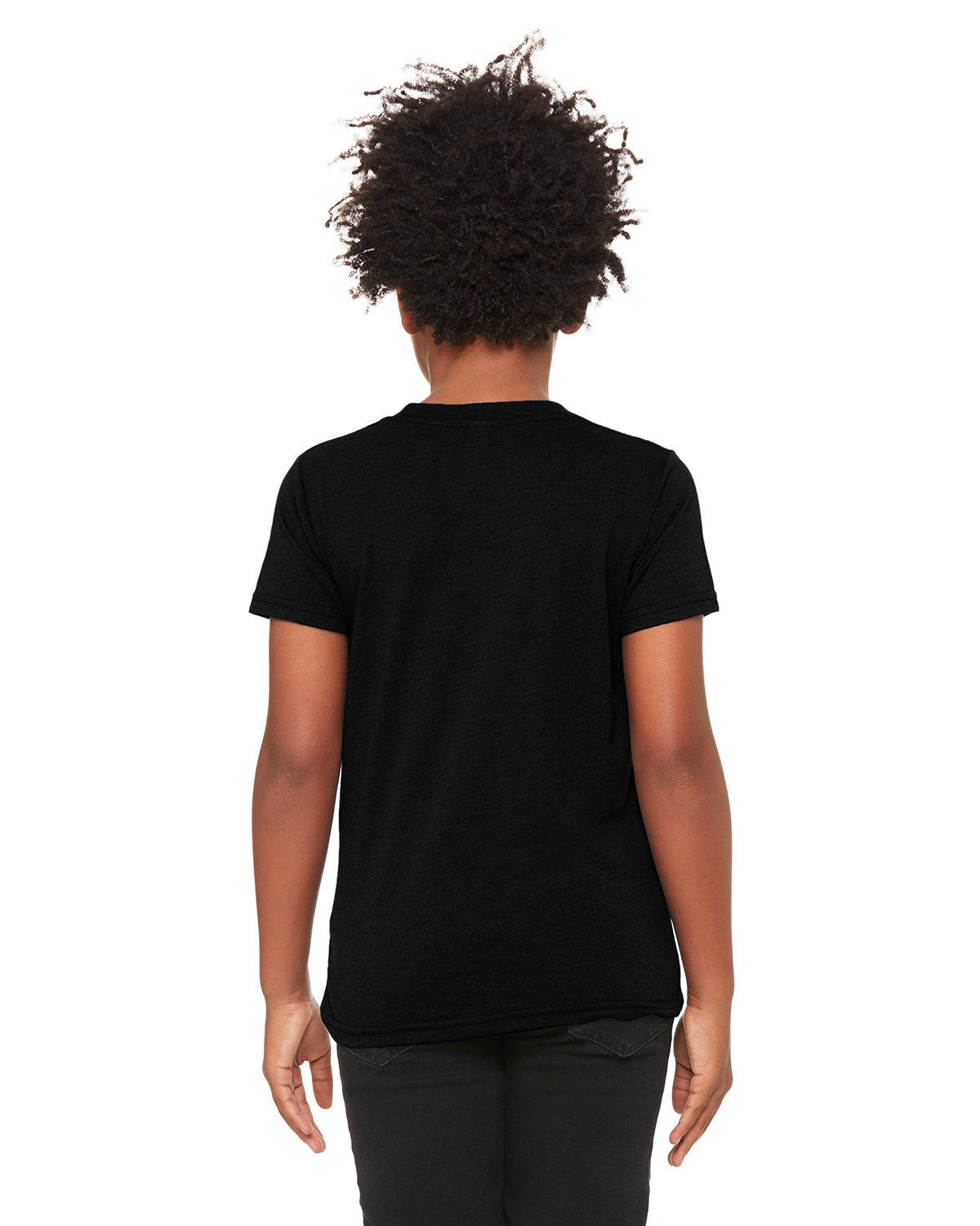 3413Y-Bella + Canvas-SOLID BLK TRBLND-Bella + Canvas-T-Shirts-2