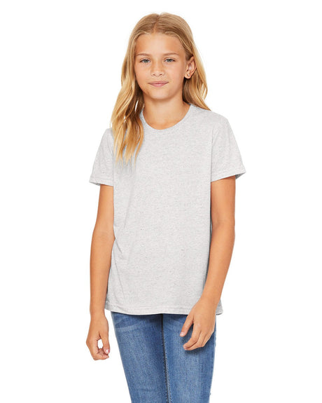 3413Y-Bella + Canvas-WHT FLCK TRIBLND-Bella + Canvas-T-Shirts-1