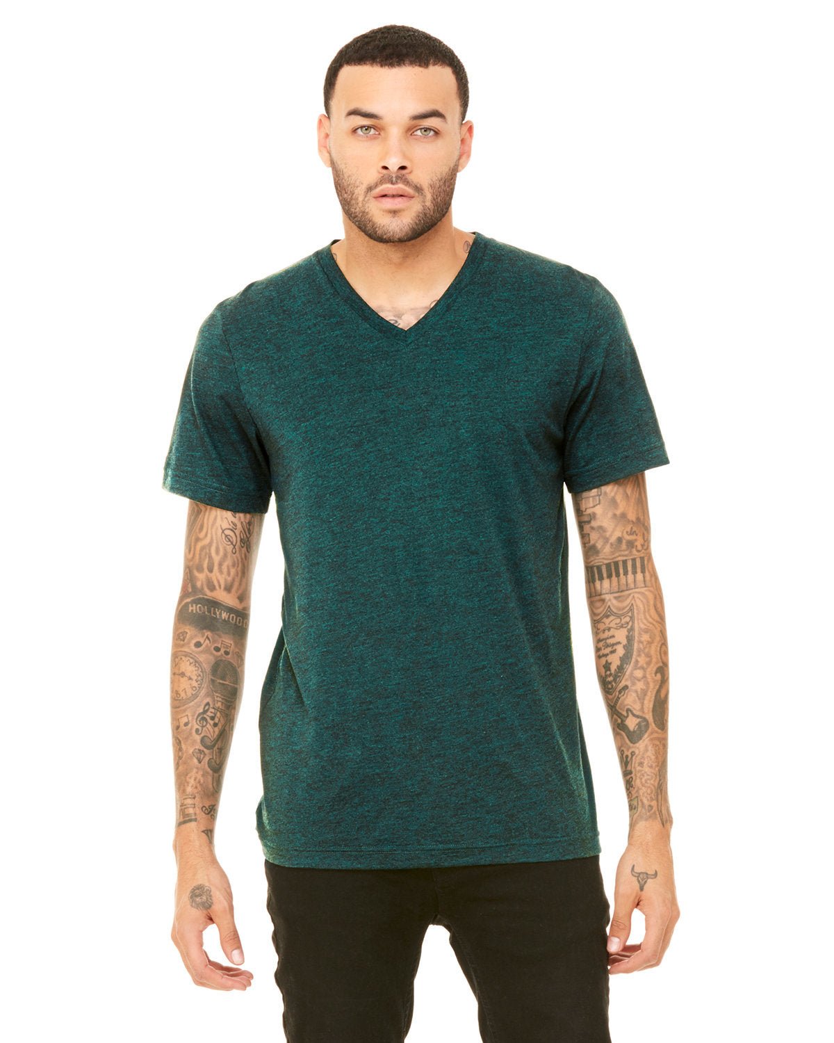 3415C-Bella + Canvas-EMERALD TRIBLEND-Bella + Canvas-T-Shirts-1