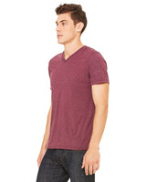 3415C-Bella + Canvas-MAROON TRIBLEND-Bella + Canvas-T-Shirts-3