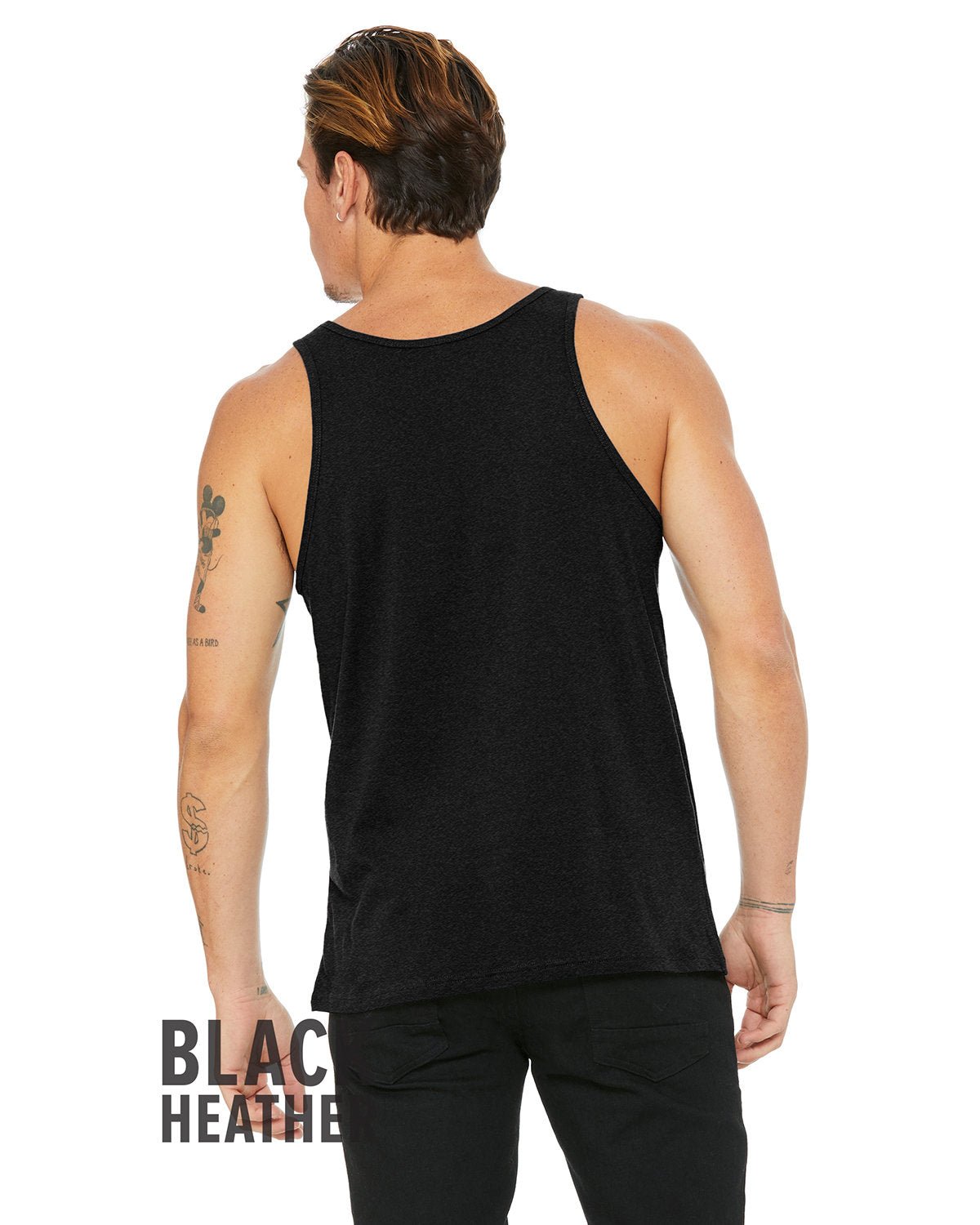 3480-Bella + Canvas-BLACK HEATHER-Bella + Canvas-T-Shirts-2