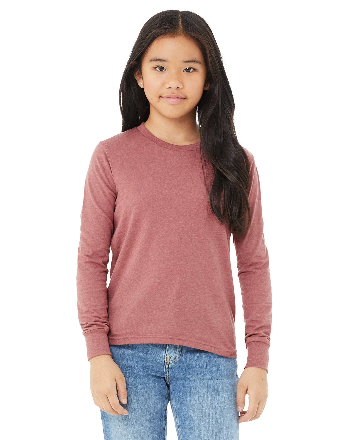 3501Y-Bella + Canvas-HEATHER MAUVE-Bella + Canvas-T-Shirts-1