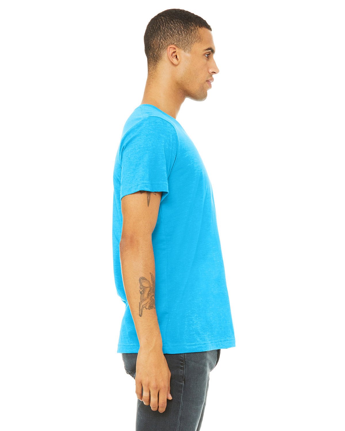 3650-Bella + Canvas-NEON BLUE-Bella + Canvas-T-Shirts-3