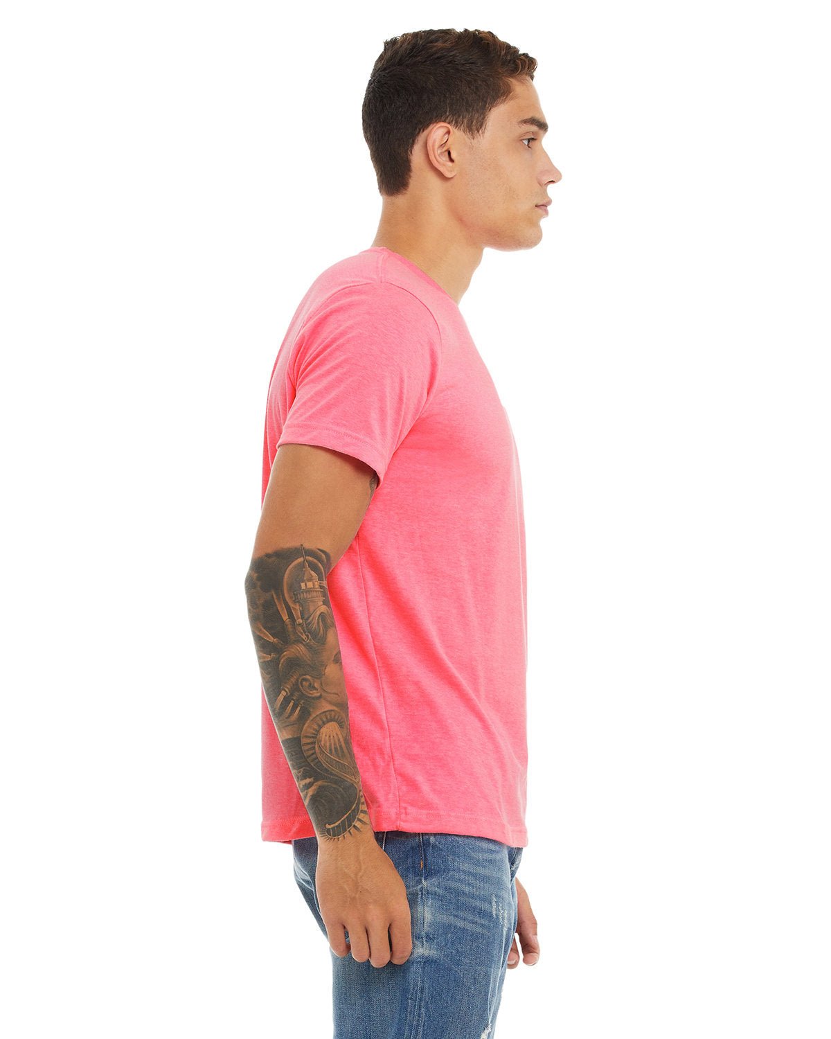 3650-Bella + Canvas-NEON PINK-Bella + Canvas-T-Shirts-3