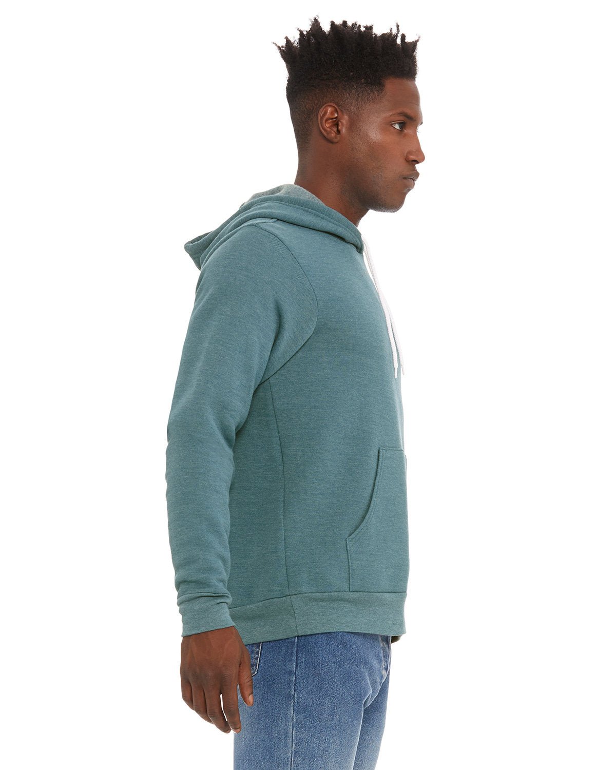 3719-Bella + Canvas-HTHR DEEP TEAL-Bella + Canvas-Sweatshirts-3