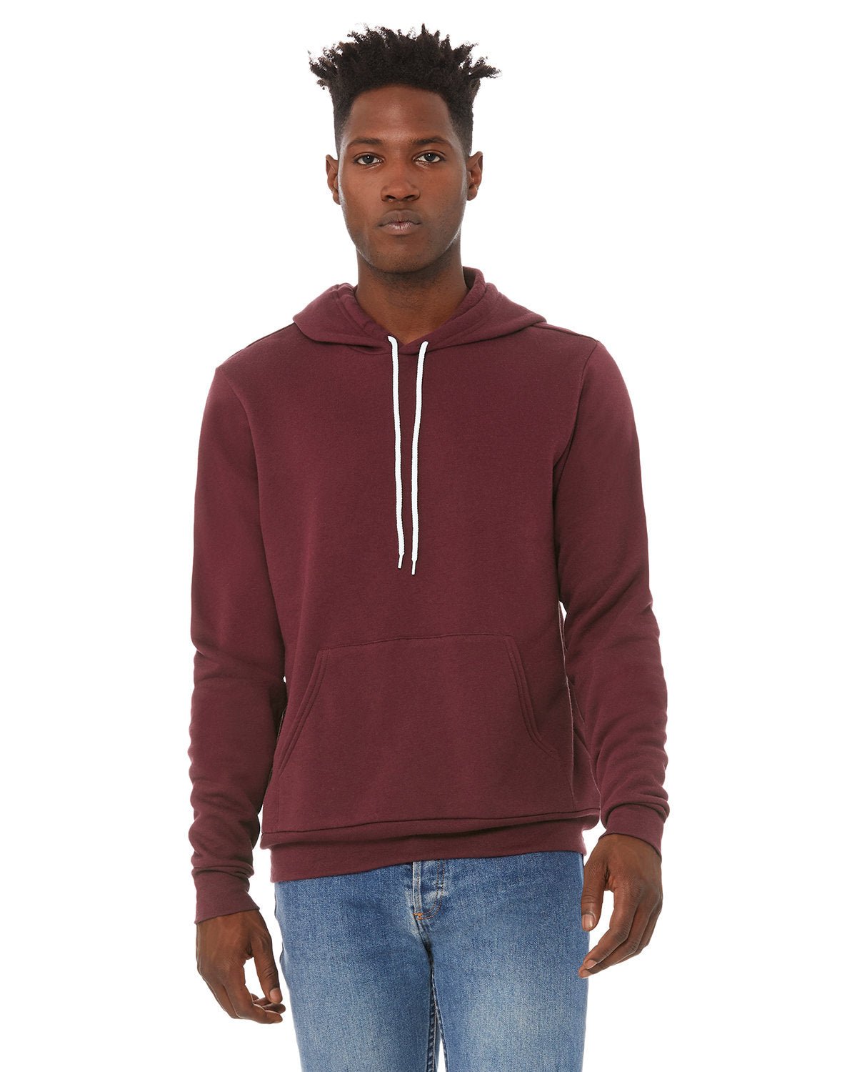 3719-Bella + Canvas-MAROON-Bella + Canvas-Sweatshirts-1