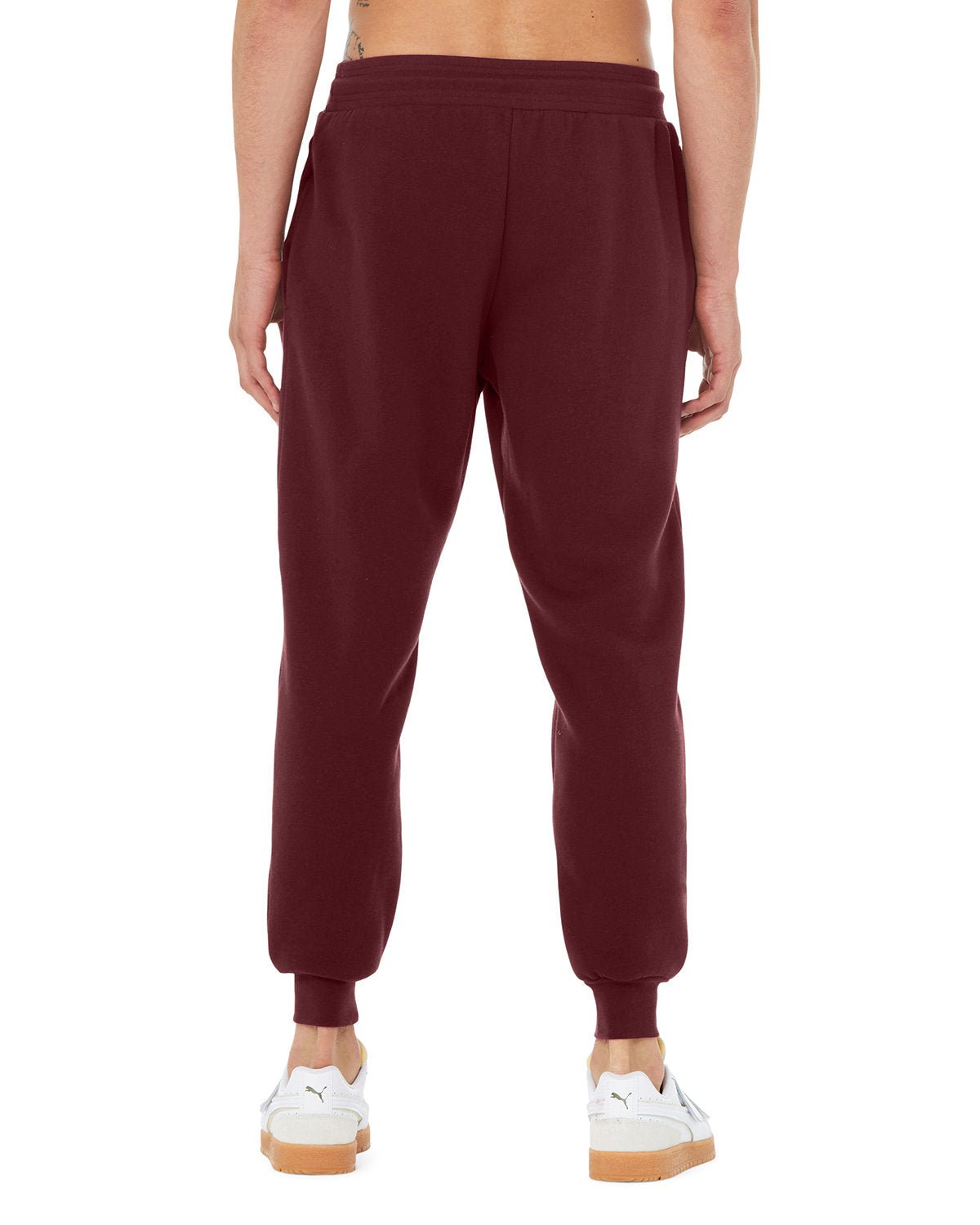 3727-Bella + Canvas-MAROON-Bella + Canvas-Pants-2