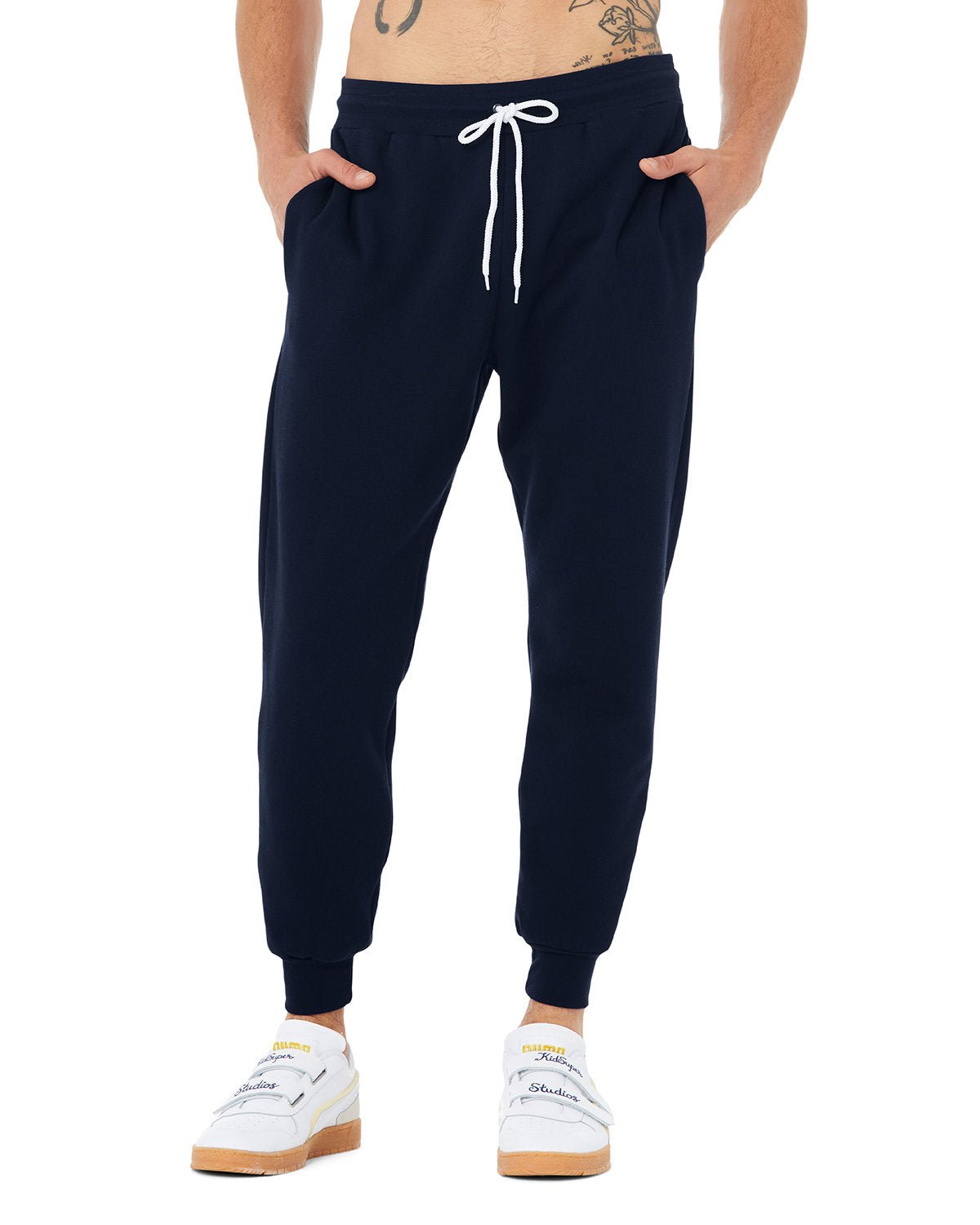 3727-Bella + Canvas-NAVY-Bella + Canvas-Pants-1