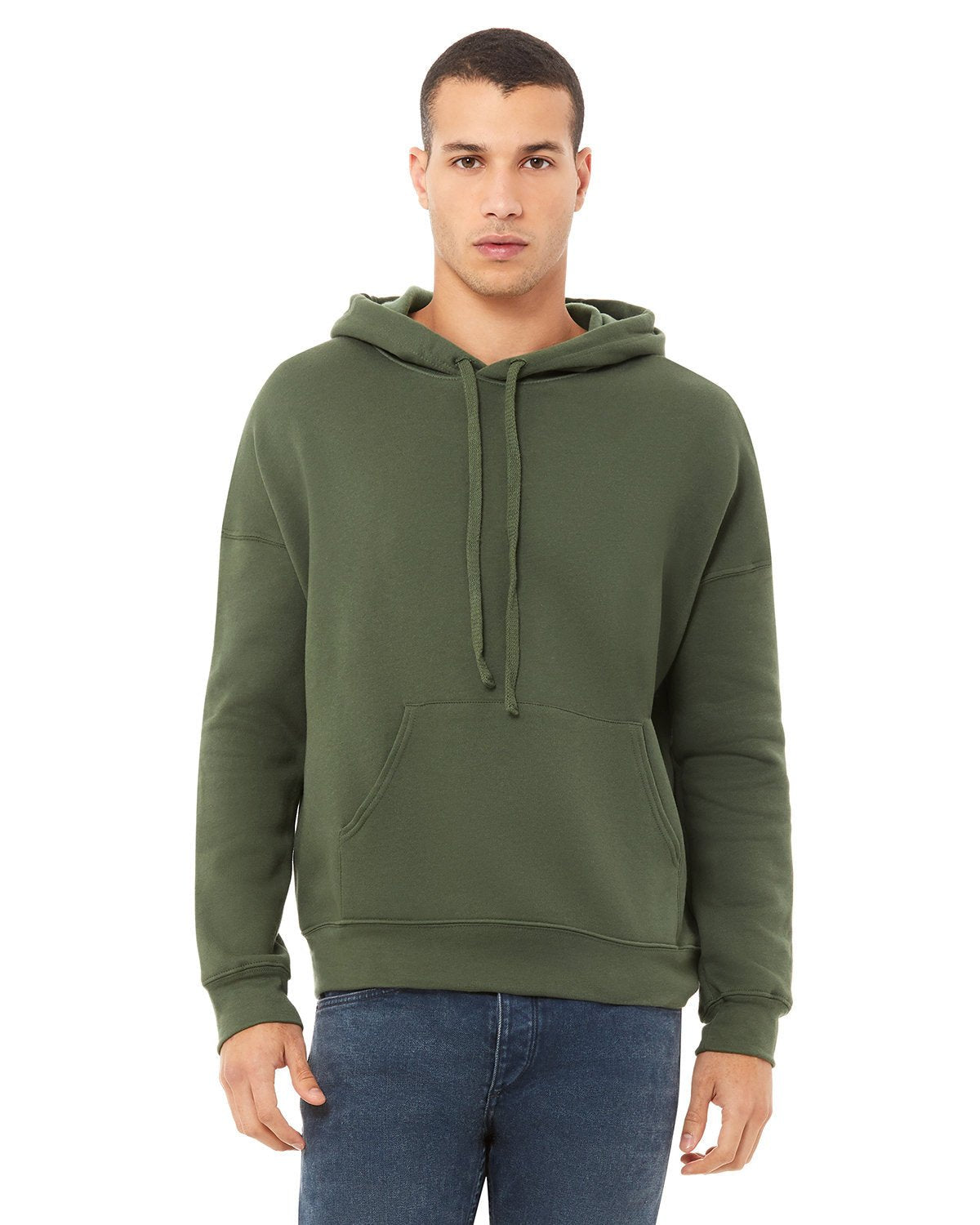 3729-Bella + Canvas-MILITARY GREEN-Bella + Canvas-Sweatshirts-1