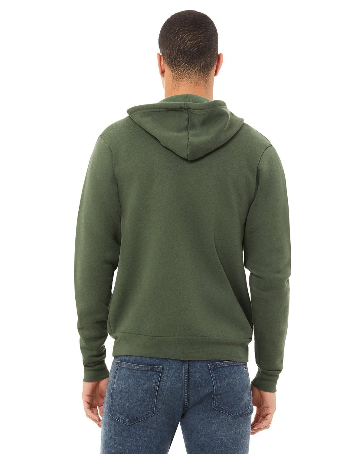 3739-Bella + Canvas-MILITARY GREEN-Bella + Canvas-Sweatshirts-2