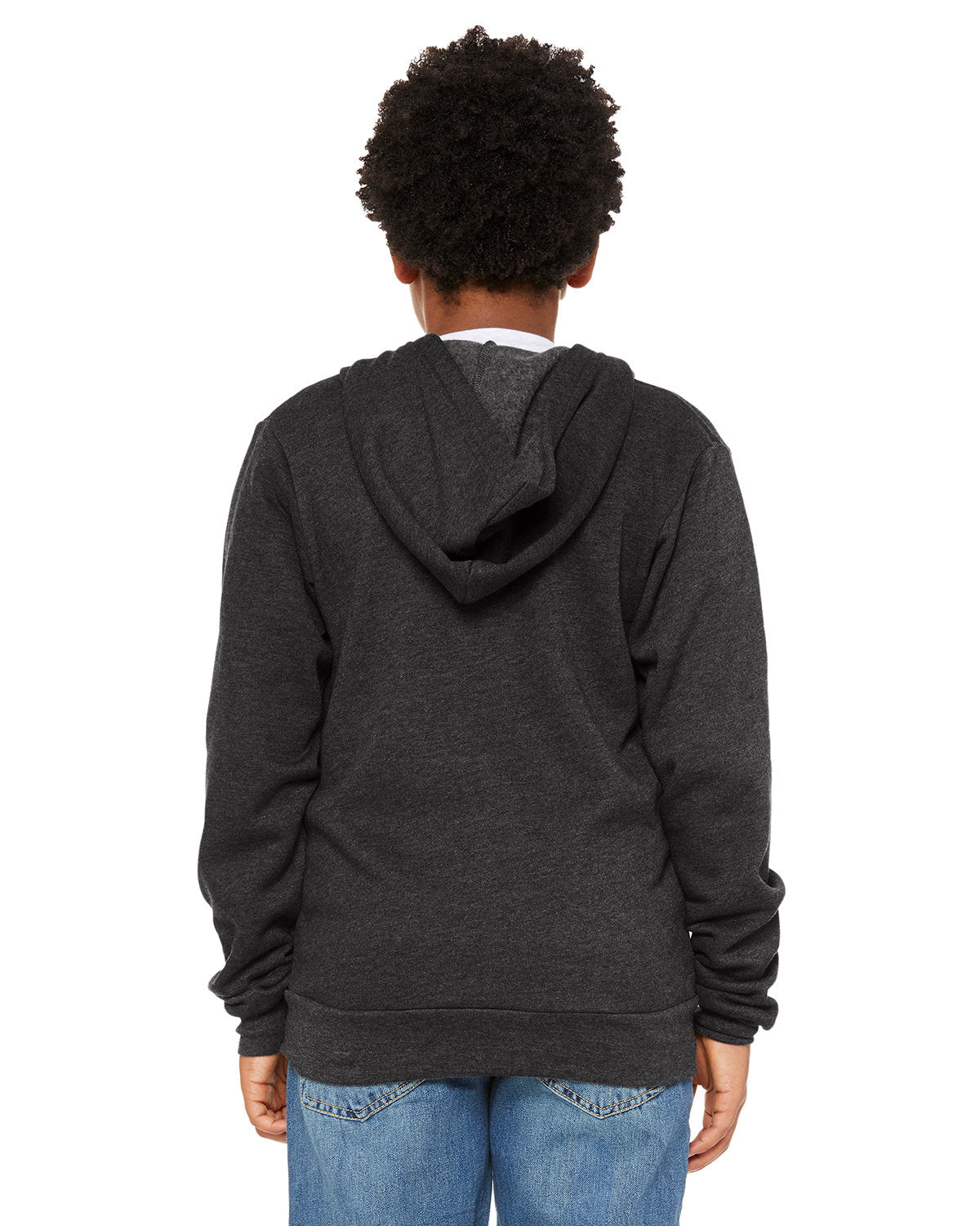 3739Y-Bella + Canvas-DARK GRY HEATHER-Bella + Canvas-Sweatshirts-2