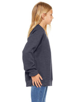 3901Y-Bella + Canvas-HEATHER NAVY-Bella + Canvas-Sweatshirts-3