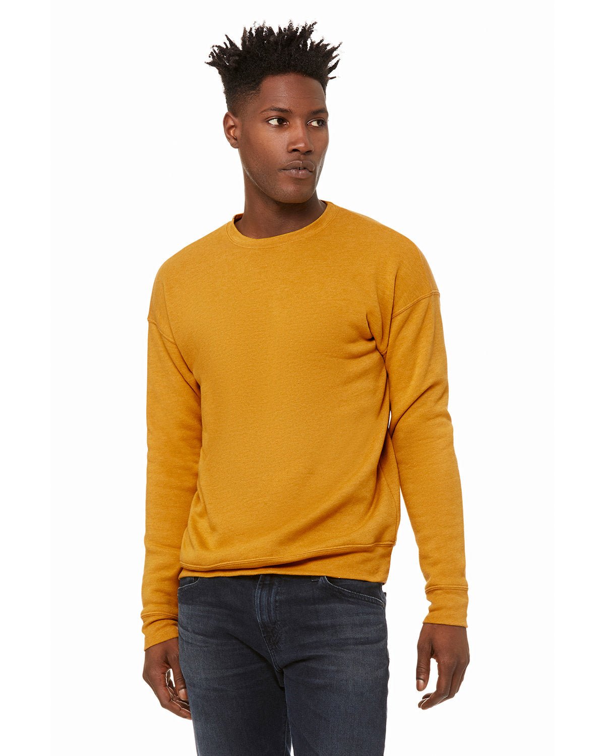 3945-Bella + Canvas-HEATHER MUSTARD-Bella + Canvas-Sweatshirts-1