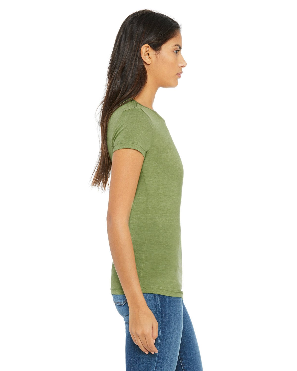 6004-Bella + Canvas-HEATHER GREEN-Bella + Canvas-T-Shirts-3