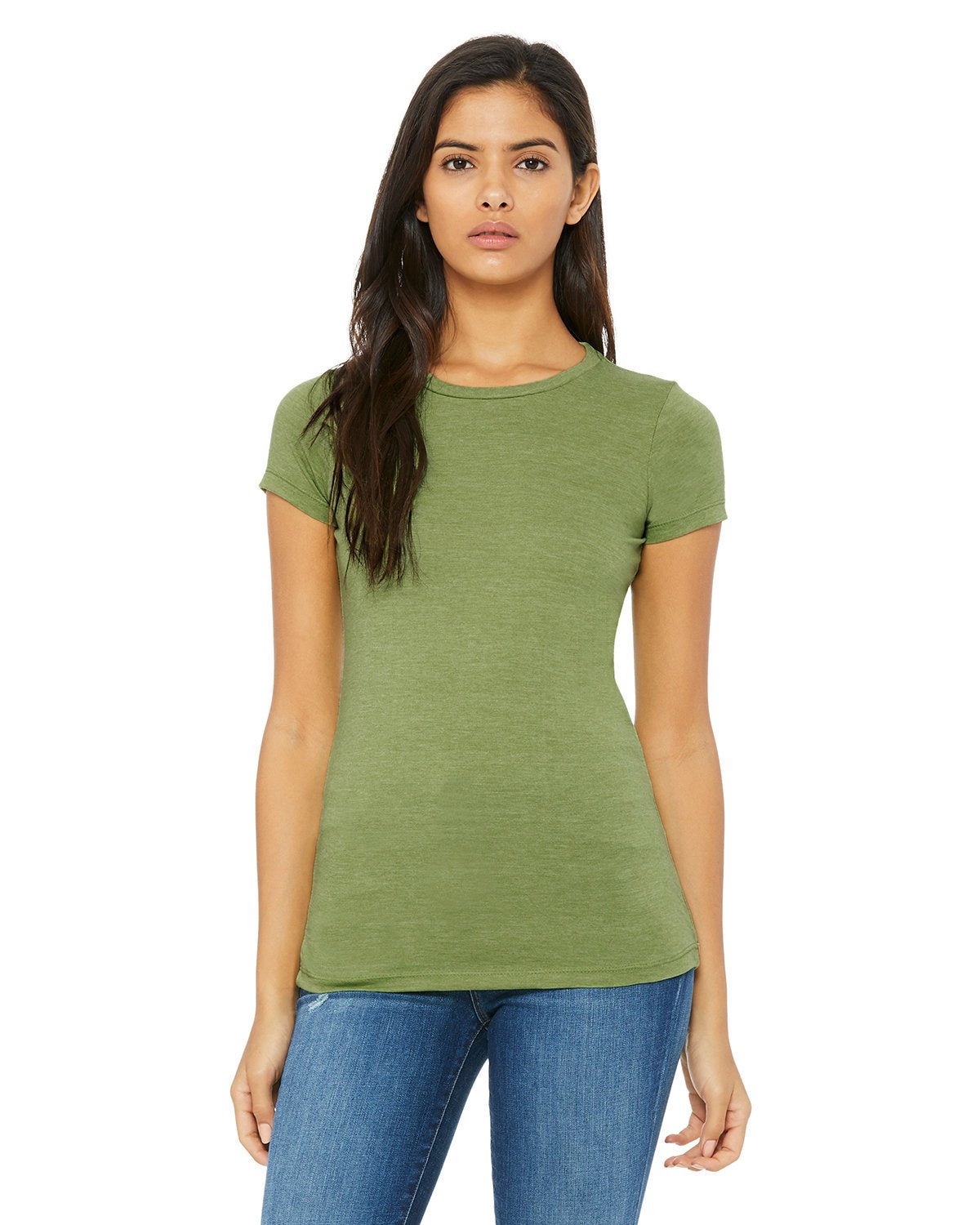 6004-Bella + Canvas-HEATHER GREEN-Bella + Canvas-T-Shirts-1