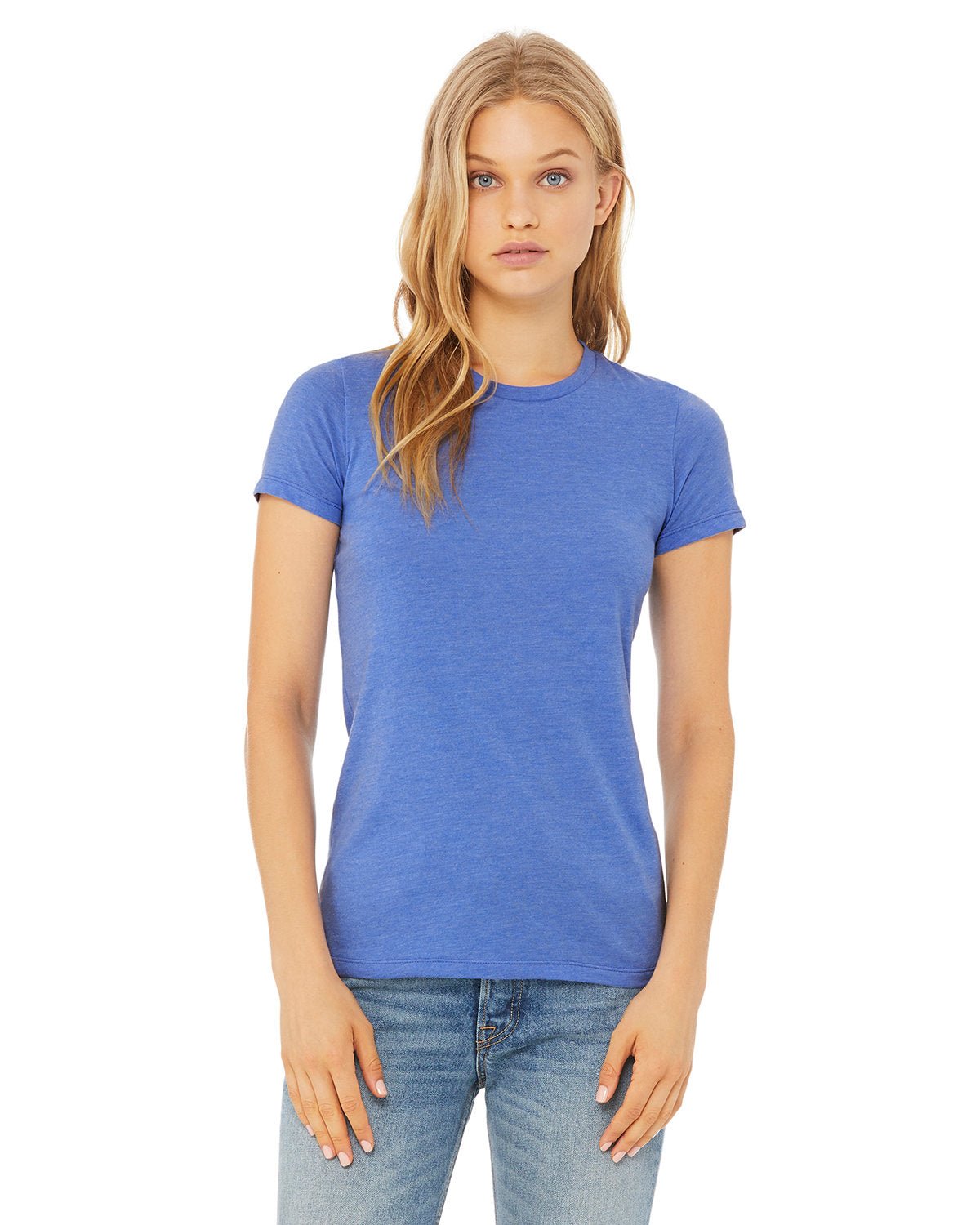 6004-Bella + Canvas-HTHR COLUM BLUE-Bella + Canvas-T-Shirts-1