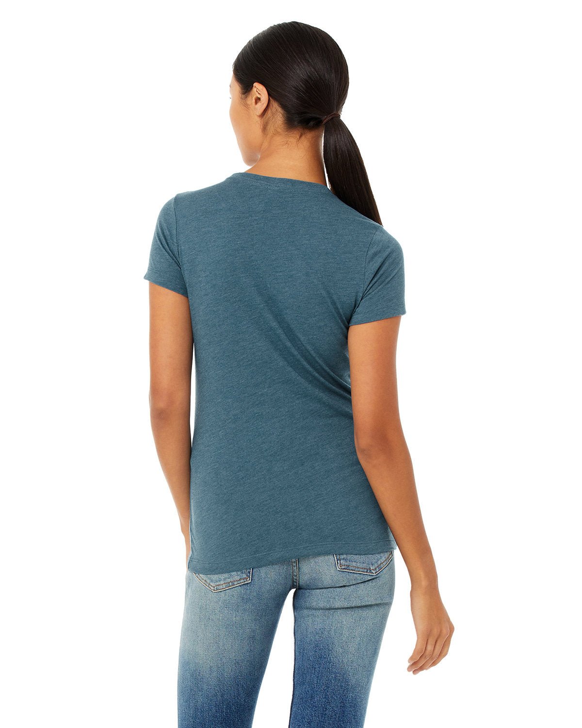 6004-Bella + Canvas-HTHR DEEP TEAL-Bella + Canvas-T-Shirts-2