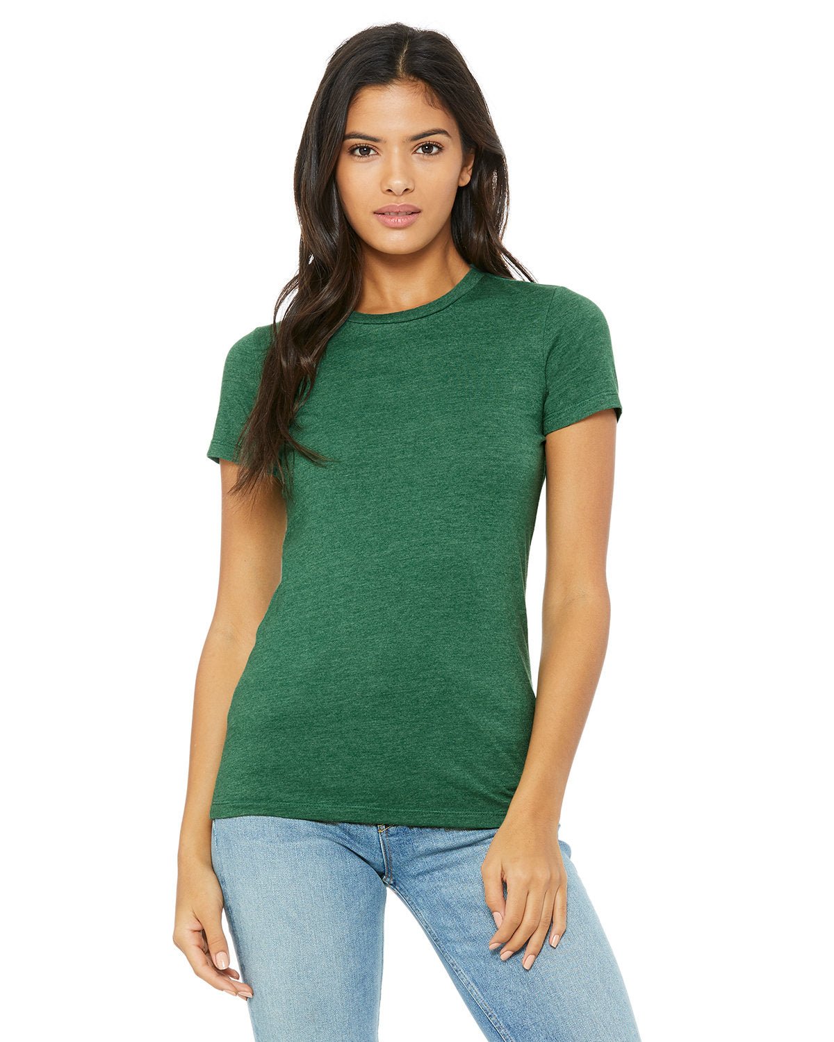 6004-Bella + Canvas-HTHR GRASS GREEN-Bella + Canvas-T-Shirts-1