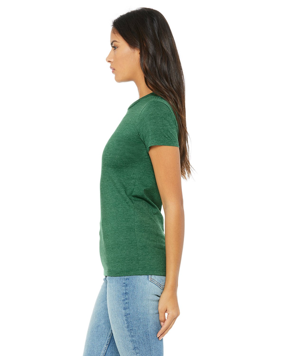 6004-Bella + Canvas-HTHR GRASS GREEN-Bella + Canvas-T-Shirts-3