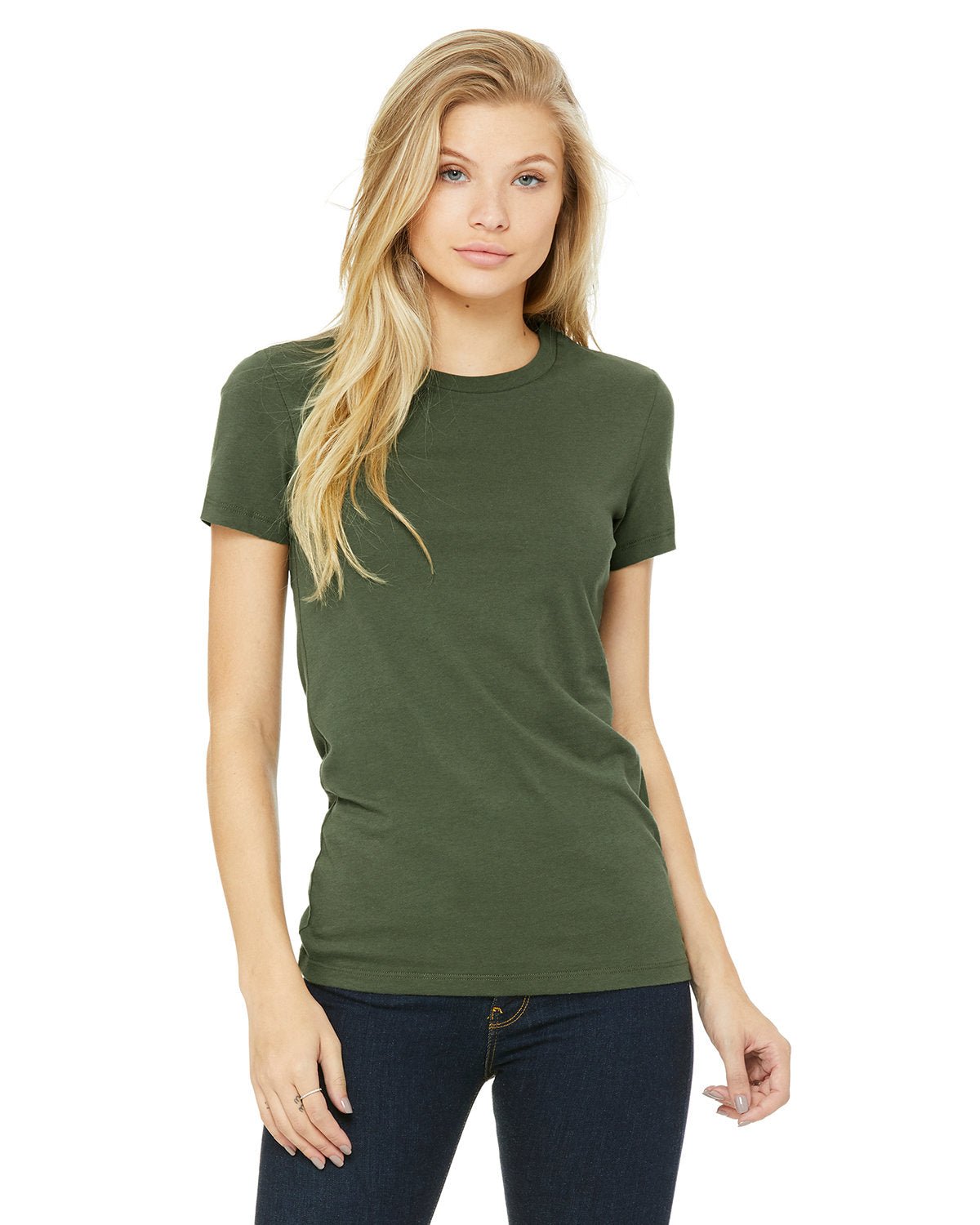 6004-Bella + Canvas-MILITARY GREEN-Bella + Canvas-T-Shirts-1