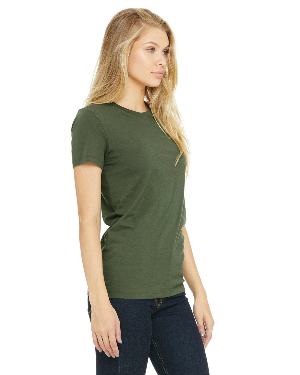 6004-Bella + Canvas-MILITARY GREEN-Bella + Canvas-T-Shirts-3