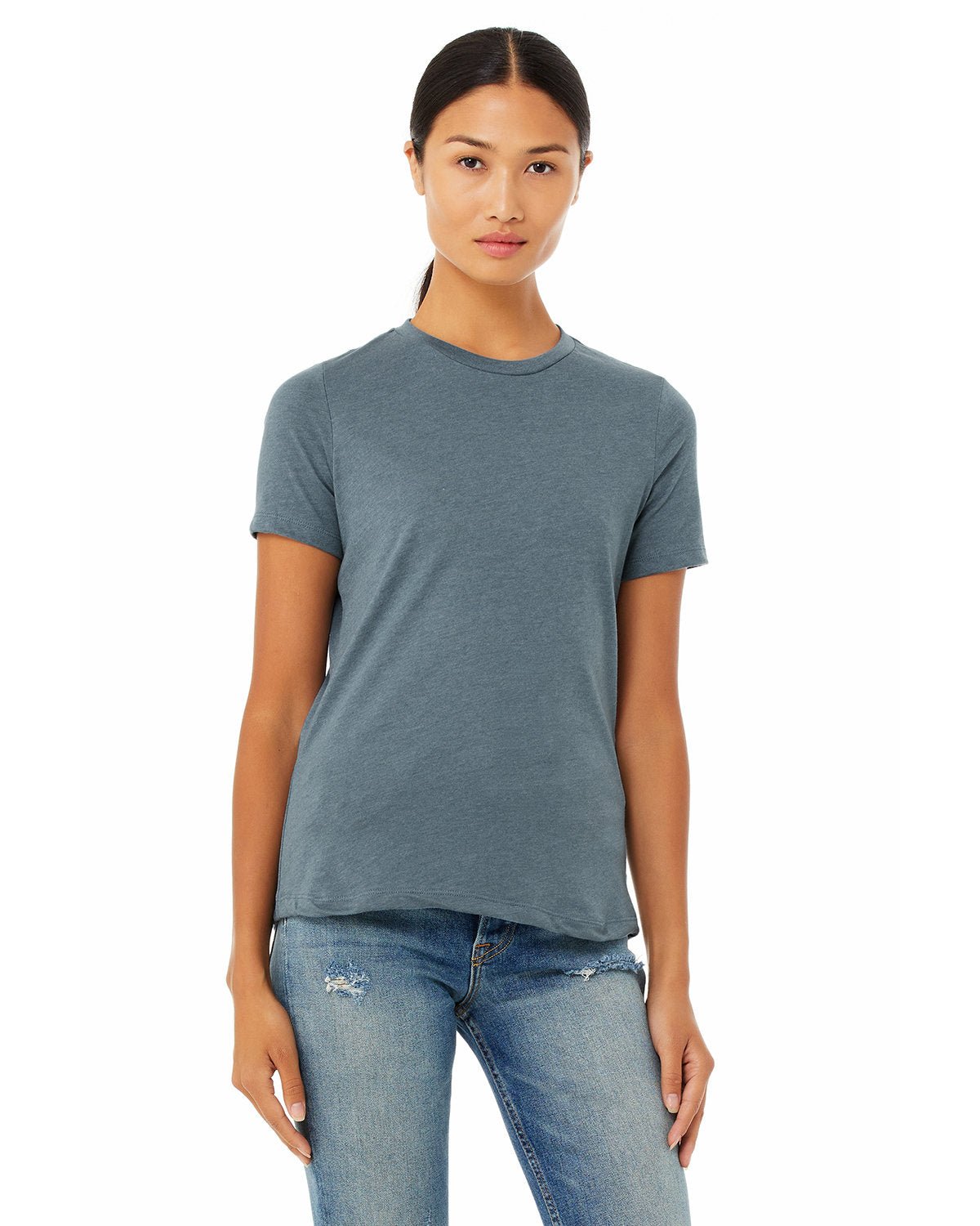 6400CVC-Bella + Canvas-HEATHER SLATE-Bella + Canvas-T-Shirts-1