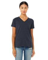 6405CVC-Bella + Canvas-HEATHER NAVY-Bella + Canvas-T-Shirts-1