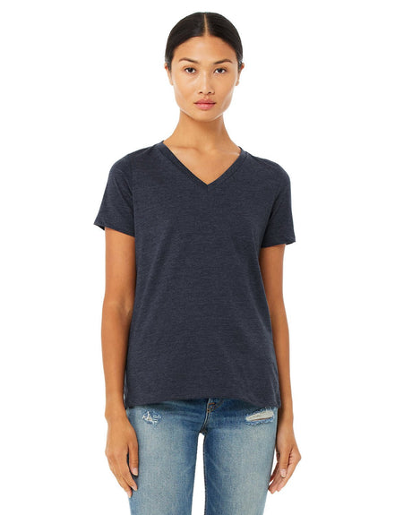 6405CVC-Bella + Canvas-HEATHER NAVY-Bella + Canvas-T-Shirts-1