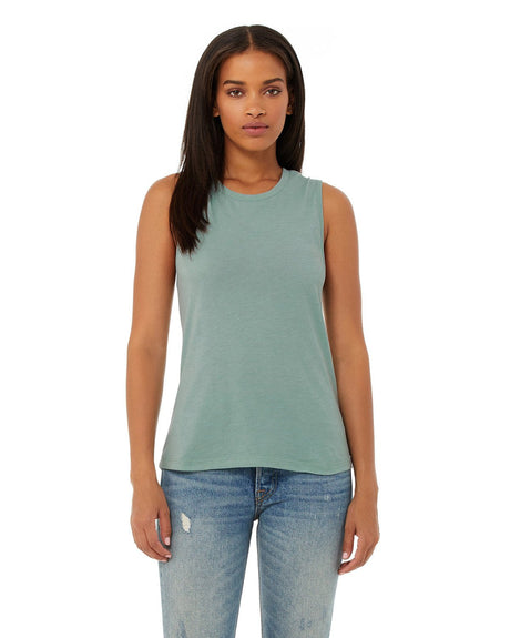 B6003-Bella + Canvas-HTHR DUSTY BLUE-Bella + Canvas-T-Shirts-1