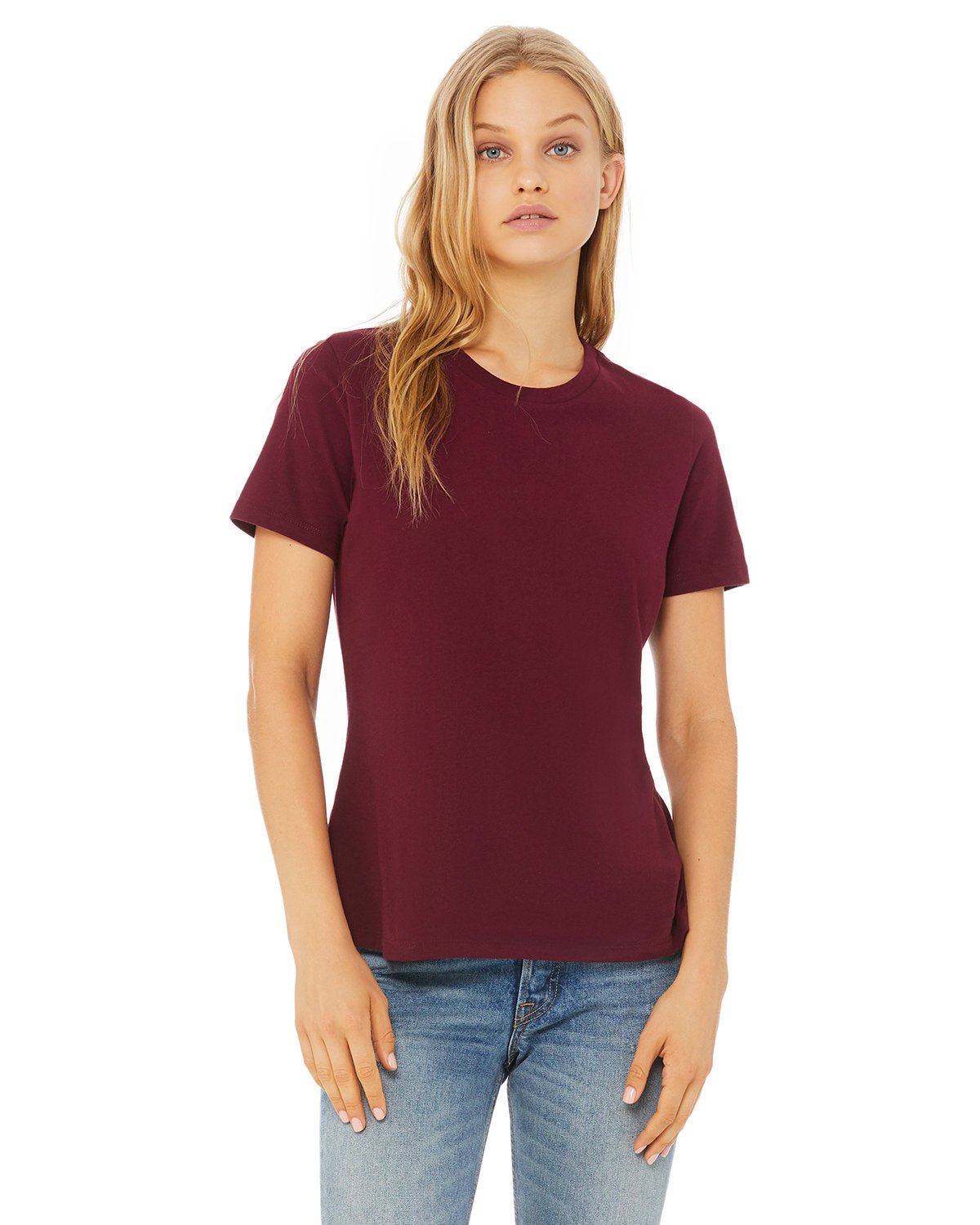 B6400-Bella + Canvas-MAROON-Bella + Canvas-T-Shirts-1