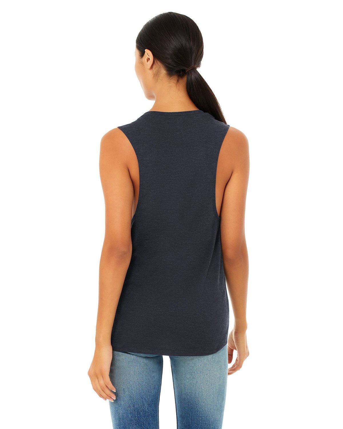 B8803-Bella + Canvas-HEATHER NAVY-Bella + Canvas-T-Shirts-2