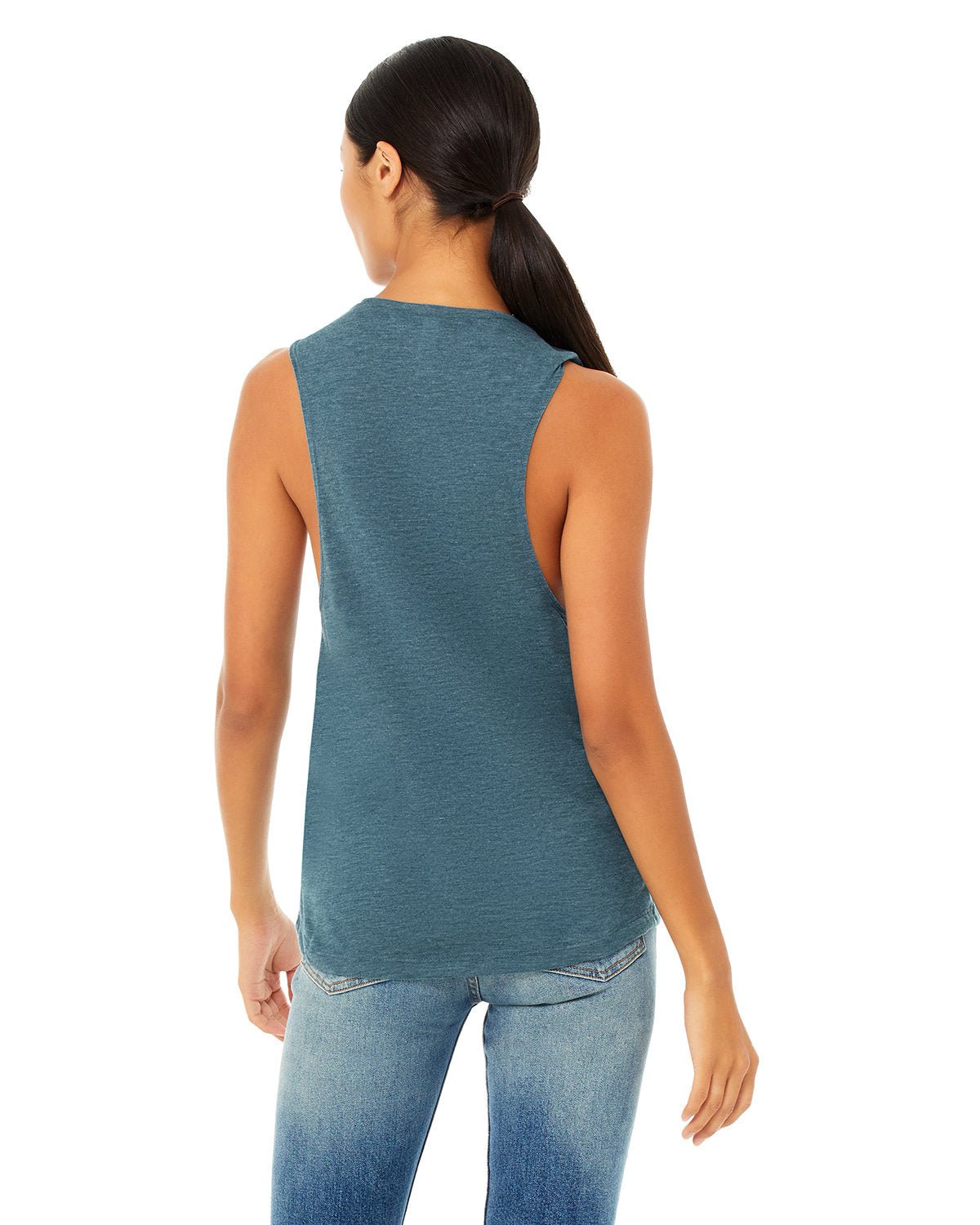 B8803-Bella + Canvas-HTHR DEEP TEAL-Bella + Canvas-T-Shirts-2