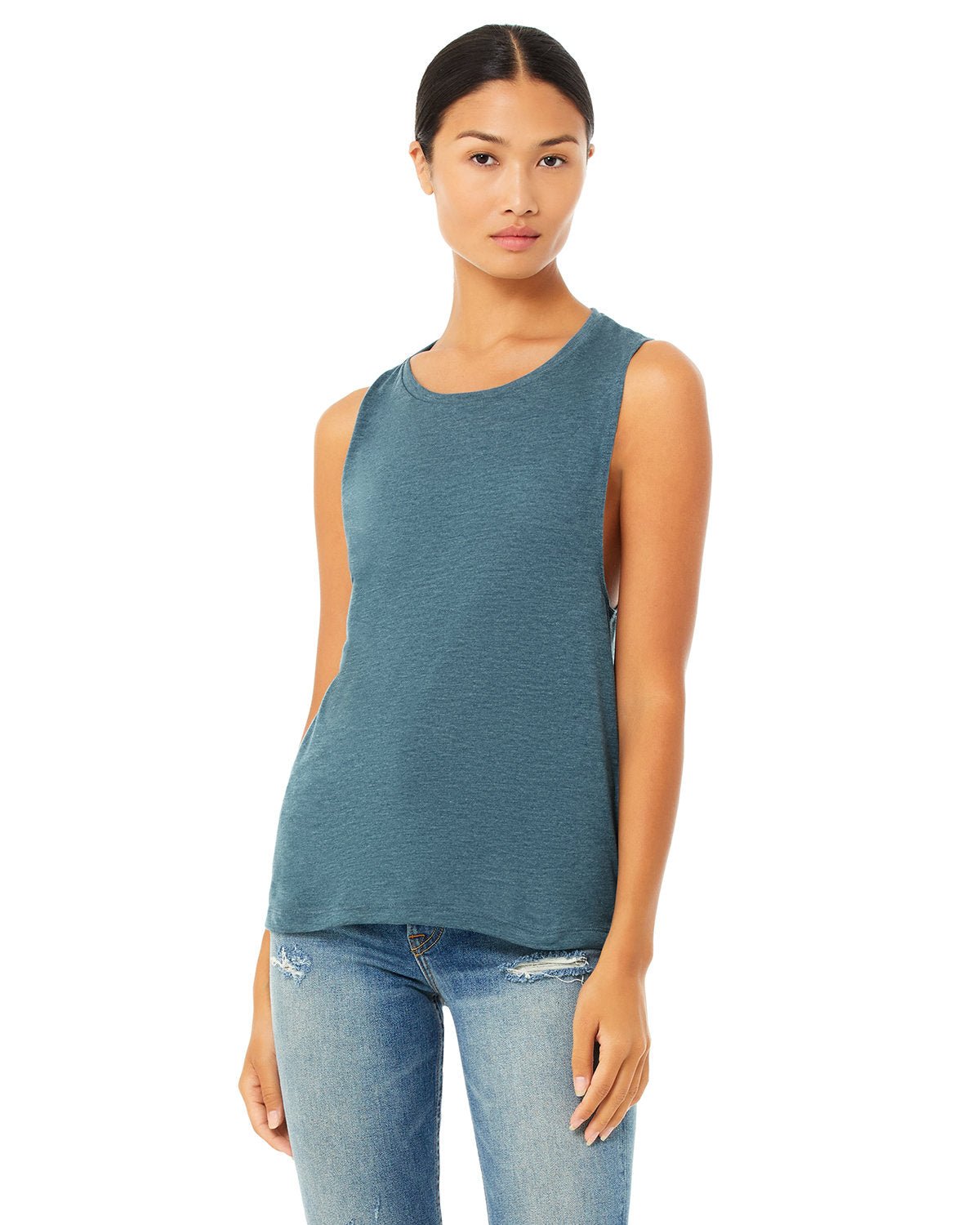 B8803-Bella + Canvas-HTHR DEEP TEAL-Bella + Canvas-T-Shirts-1