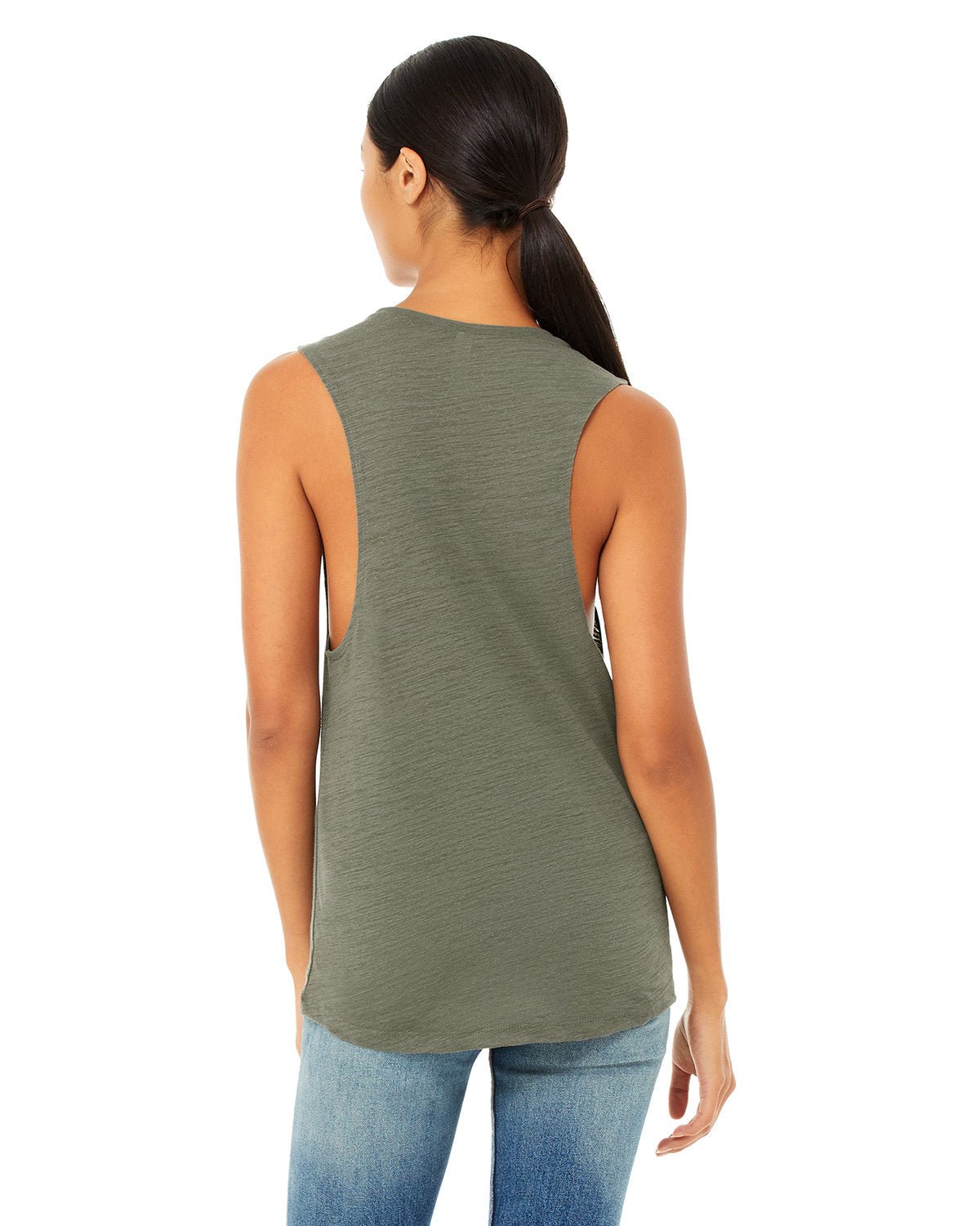 B8803-Bella + Canvas-OLIVE SLUB-Bella + Canvas-T-Shirts-2