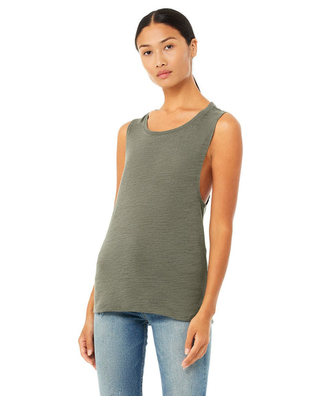 B8803-Bella + Canvas-OLIVE SLUB-Bella + Canvas-T-Shirts-1