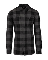 B8210-Burnside-CHARCOAL/ BLACK-Burnside-Woven Shirts-1