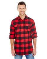 B8210-Burnside-RED/ BLACK-Burnside-Woven Shirts-1