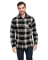 B8212-Burnside-BLACK/ ECRU-Burnside-Woven Shirts-1