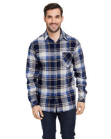 B8212-Burnside-BLUE/ ECRU-Burnside-Woven Shirts-1