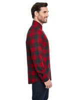 B8212-Burnside-RED/ H BLACK-Burnside-Woven Shirts-3