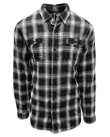 B8220-Burnside-BLACK/ WHITE-Burnside-Woven Shirts-1