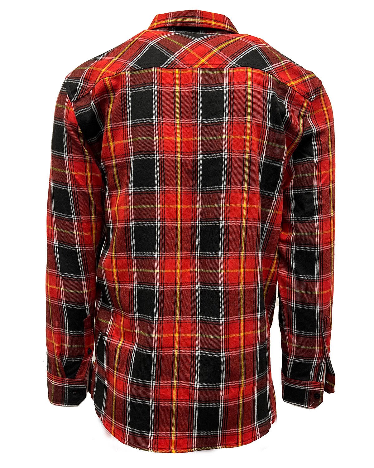 B8220-Burnside-FIRE RED/ BLACK-Burnside-Woven Shirts-2