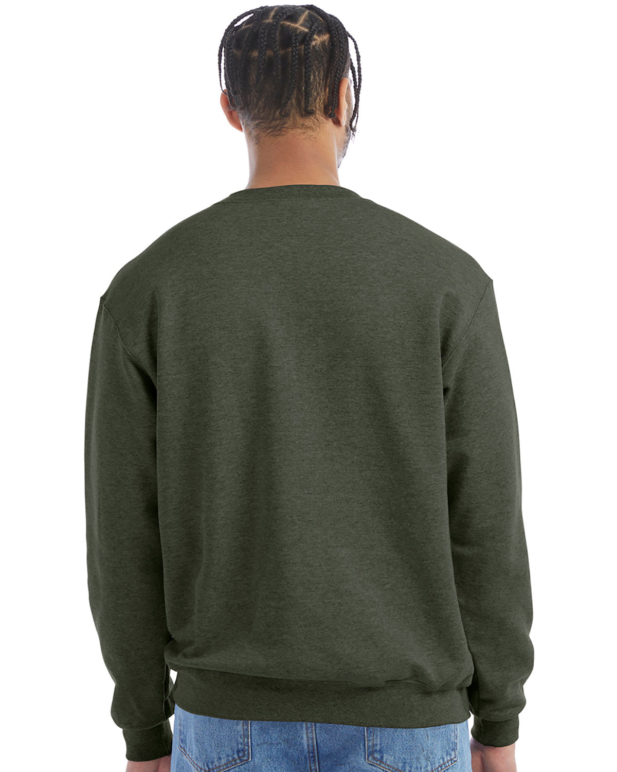 S600-Champion-DARK GREEN HTHR-Champion-Sweatshirts-2