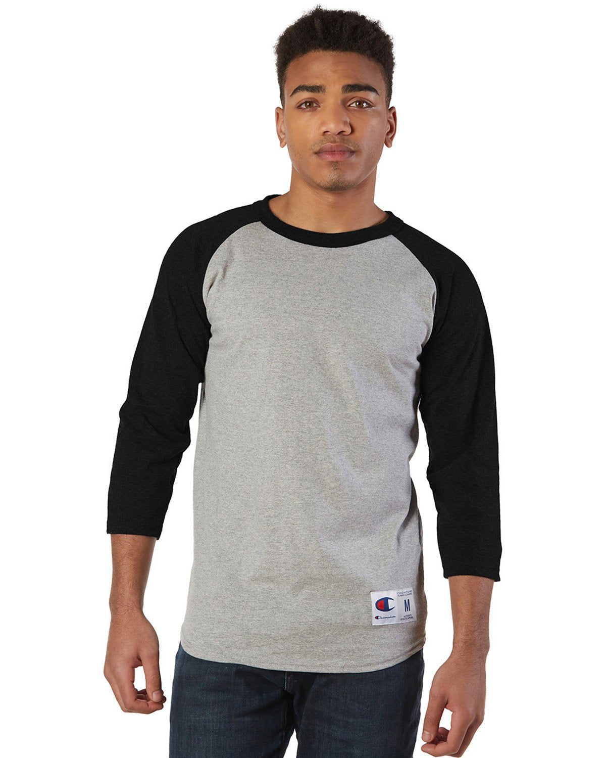 T1397-Champion-OXFORD GRY/ BLK-Champion-T-Shirts-1